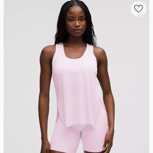 Lululemon Modal Silk Side Slit Pink Athletic Tank Top - Size XXS